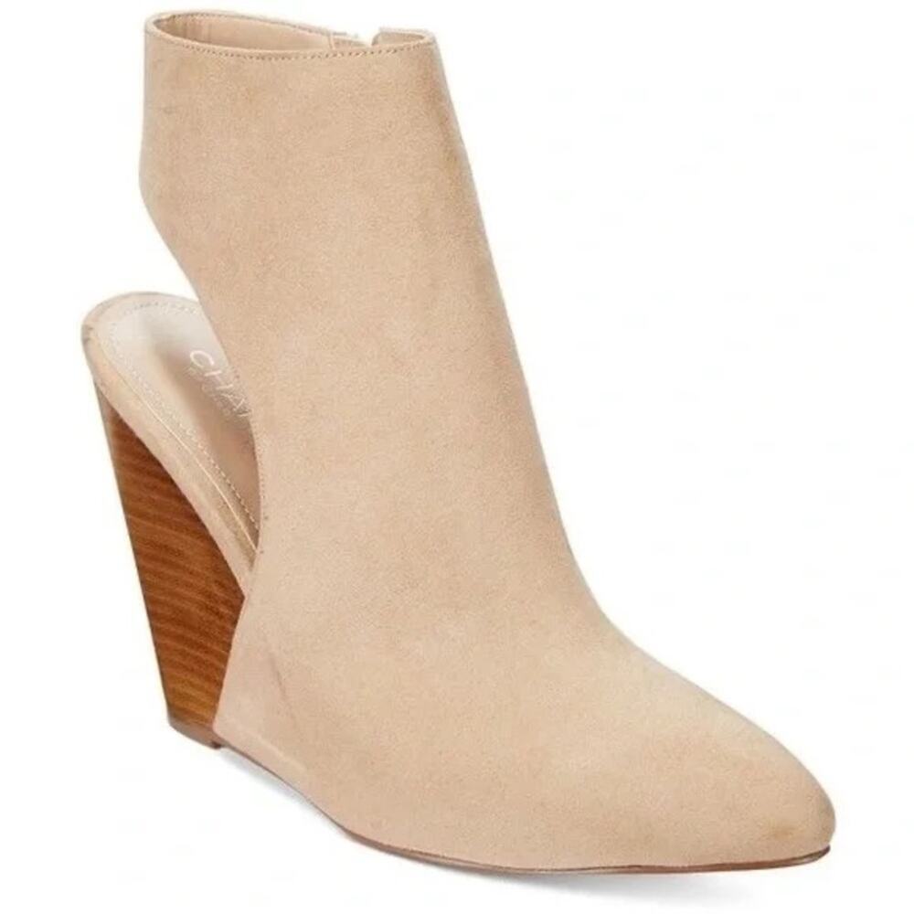 Charles David Cutout Wedge Booties